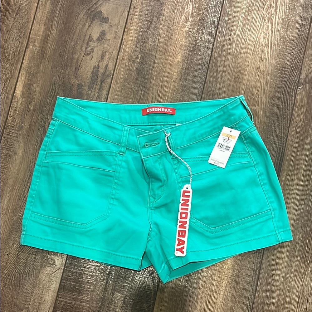 UNIONBAY Green Jean Shorts Casual Style
